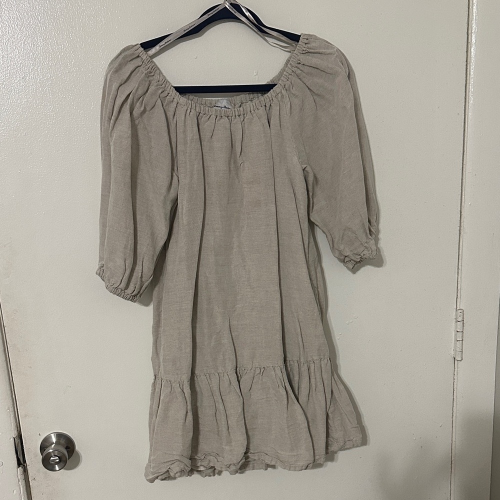 Tommy Bahama Beige Long Sleeve Dress